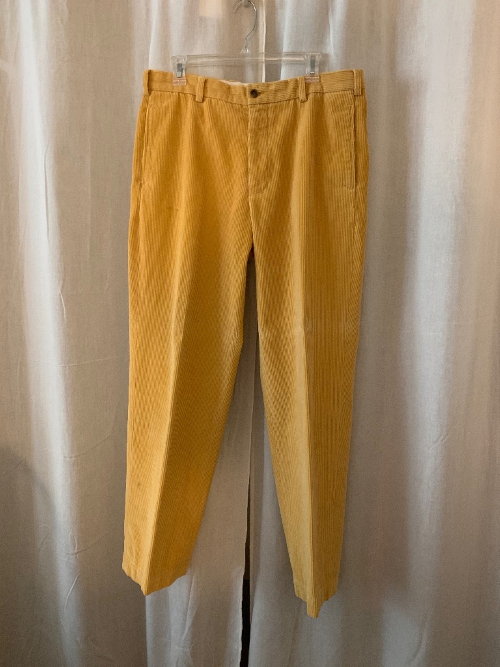 Brooks Brothers Hudson Mustard Yellow Corduroy Pants 35x32 - Picture 5 of 8